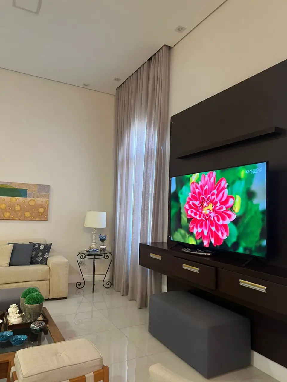 Sala íntima de TV