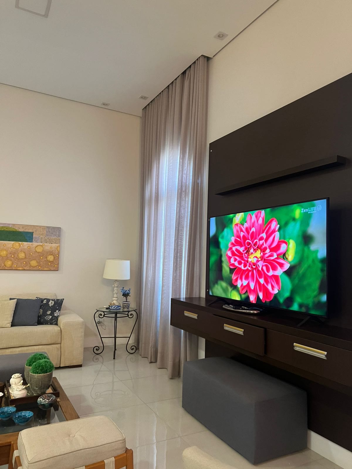 Sala íntima de TV